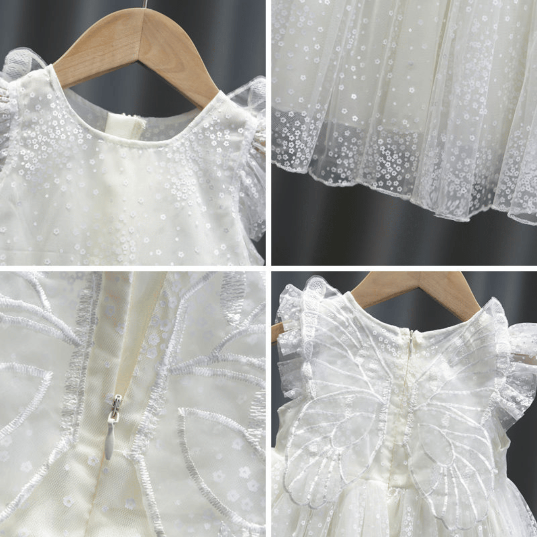 White Butterfly Fairy Dress