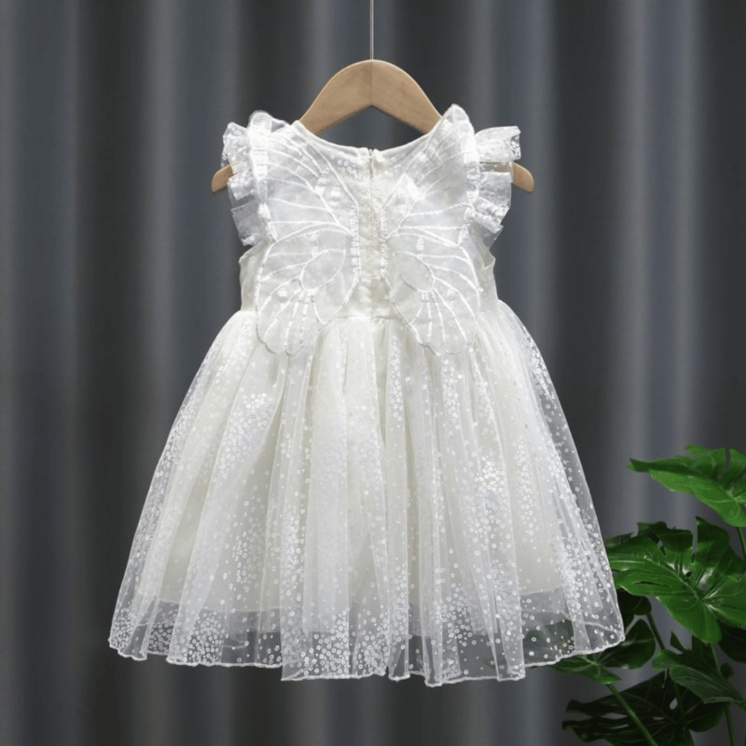 White Butterfly Fairy Dress
