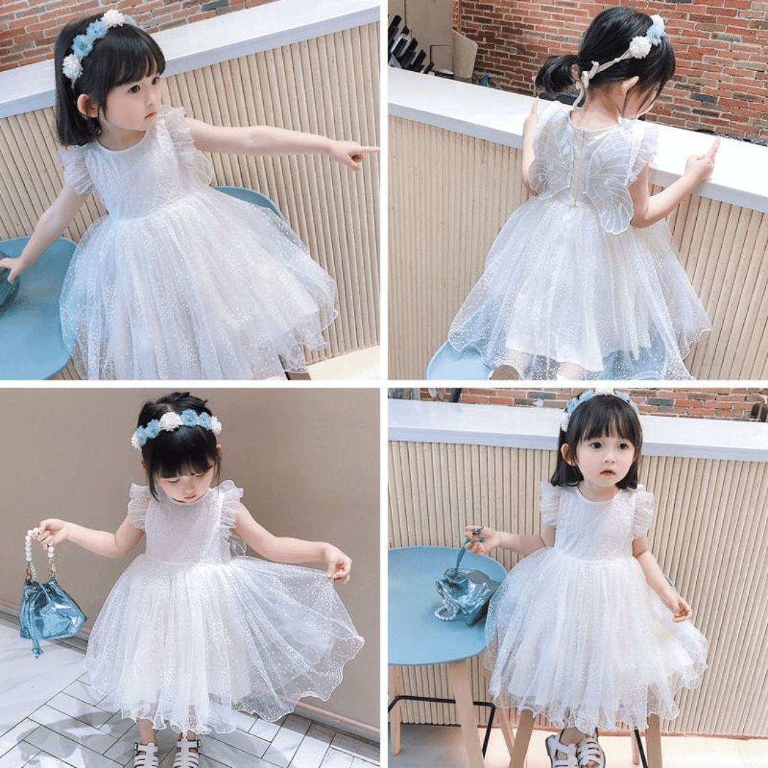 White Butterfly Fairy Dress