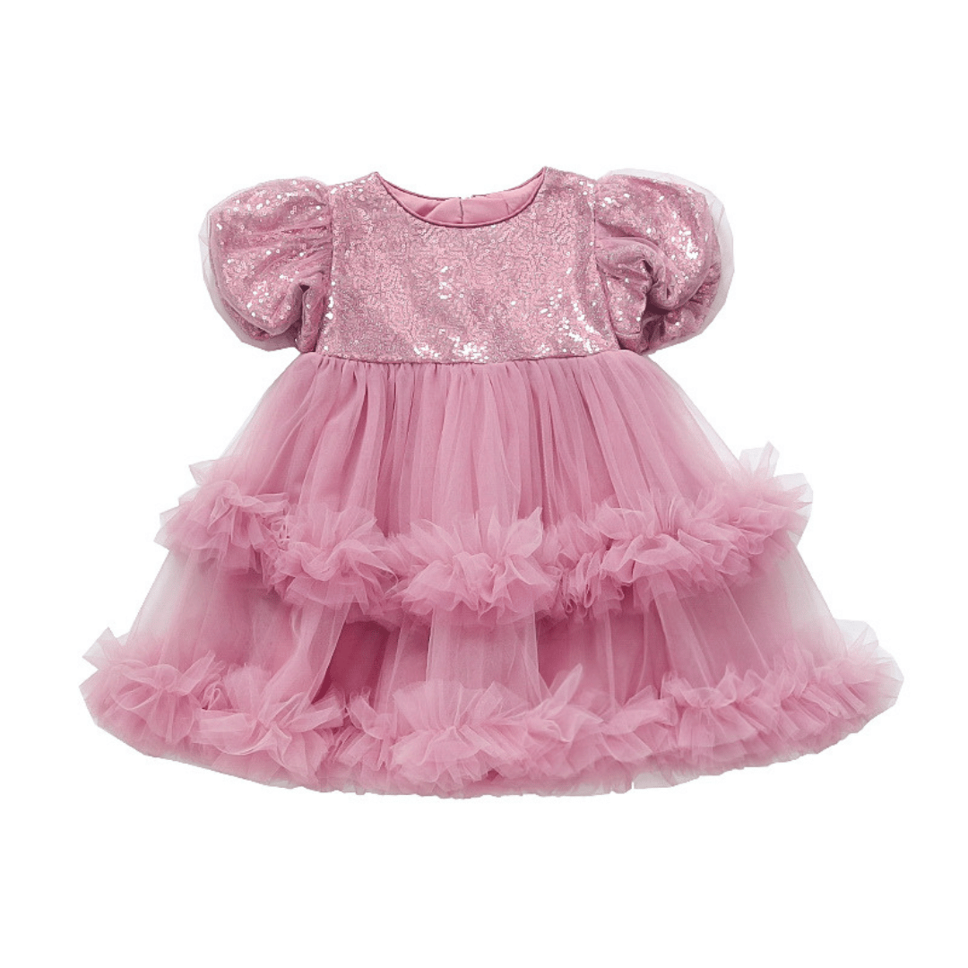 Pink Sequin Princess Dress