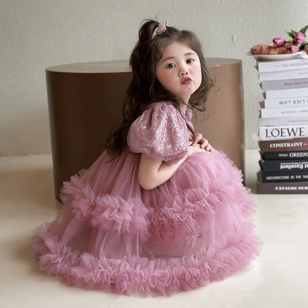 Pink Sequin Princess Dress
