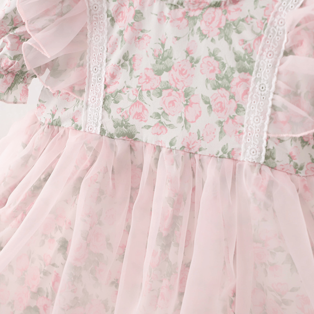 Baby Girl Vintage Pink Party Dress