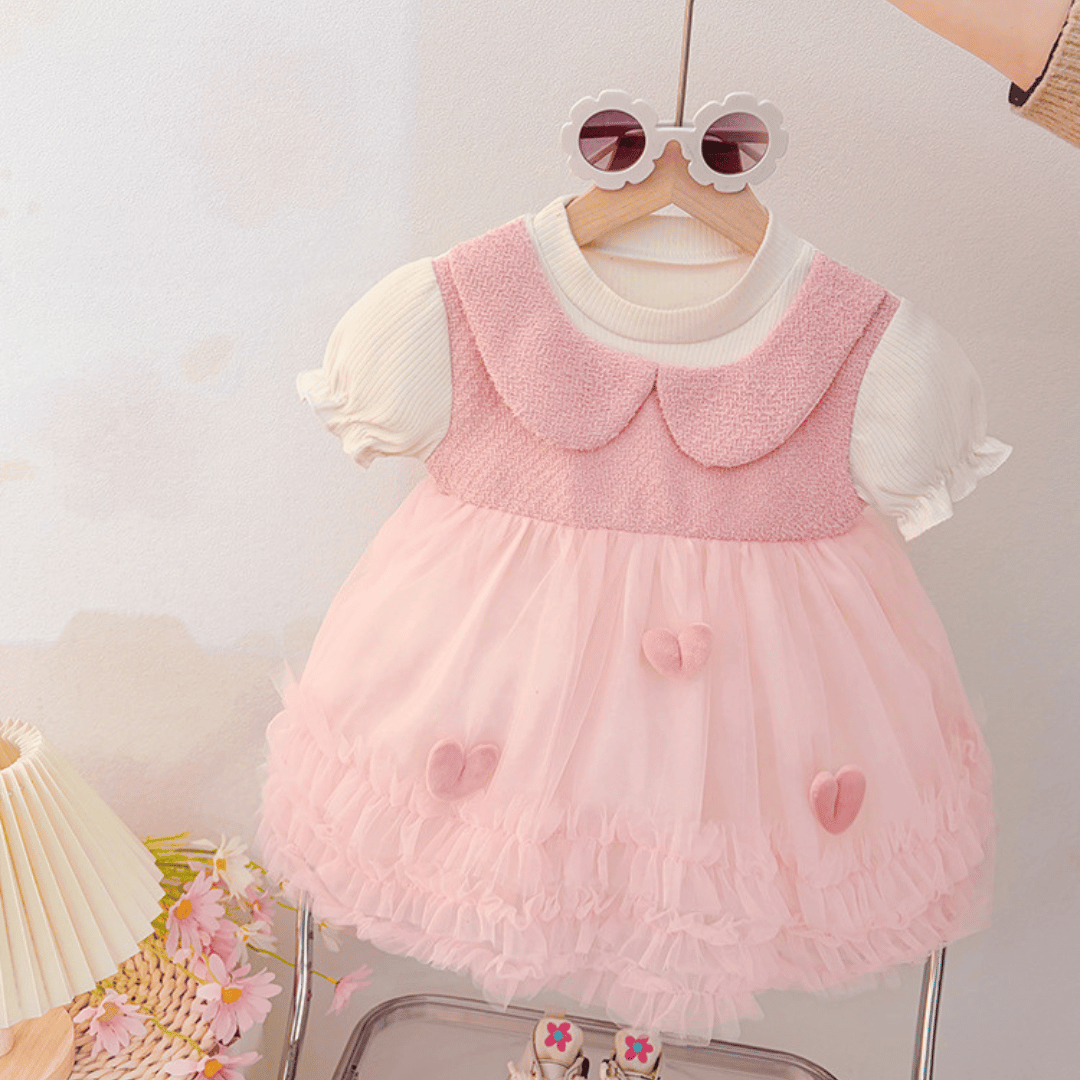 Heart Layered Tulle Dress