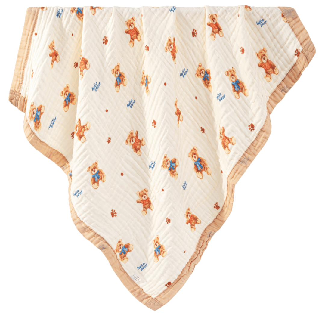 Premium Pure Cotton Gauze Baby Bath Towel