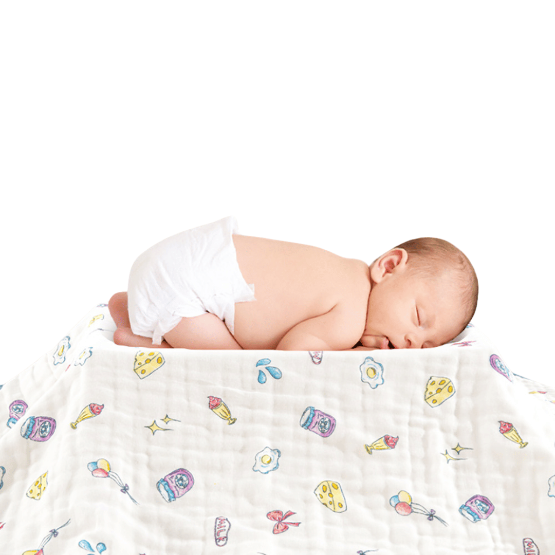 Premium Pure Cotton Gauze Baby Bath Towel