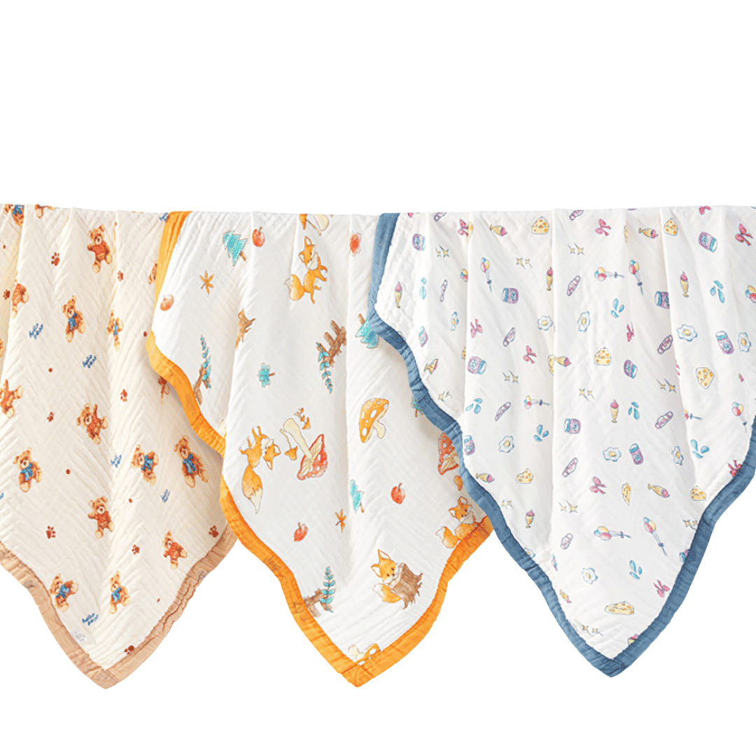 Premium Pure Cotton Gauze Baby Bath Towel
