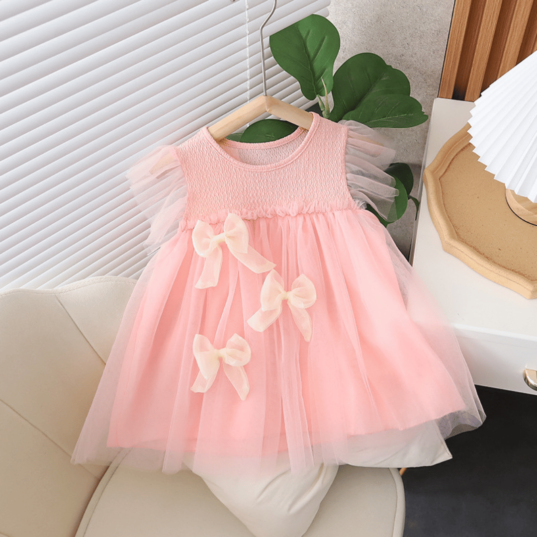 Baby Girl 3D Bow Party Dress