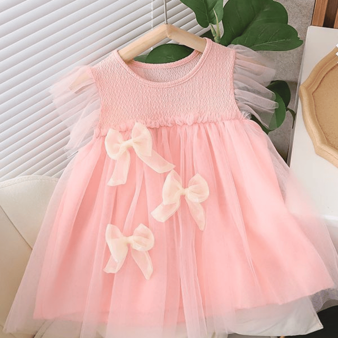Baby Girl 3D Bow Party Dress