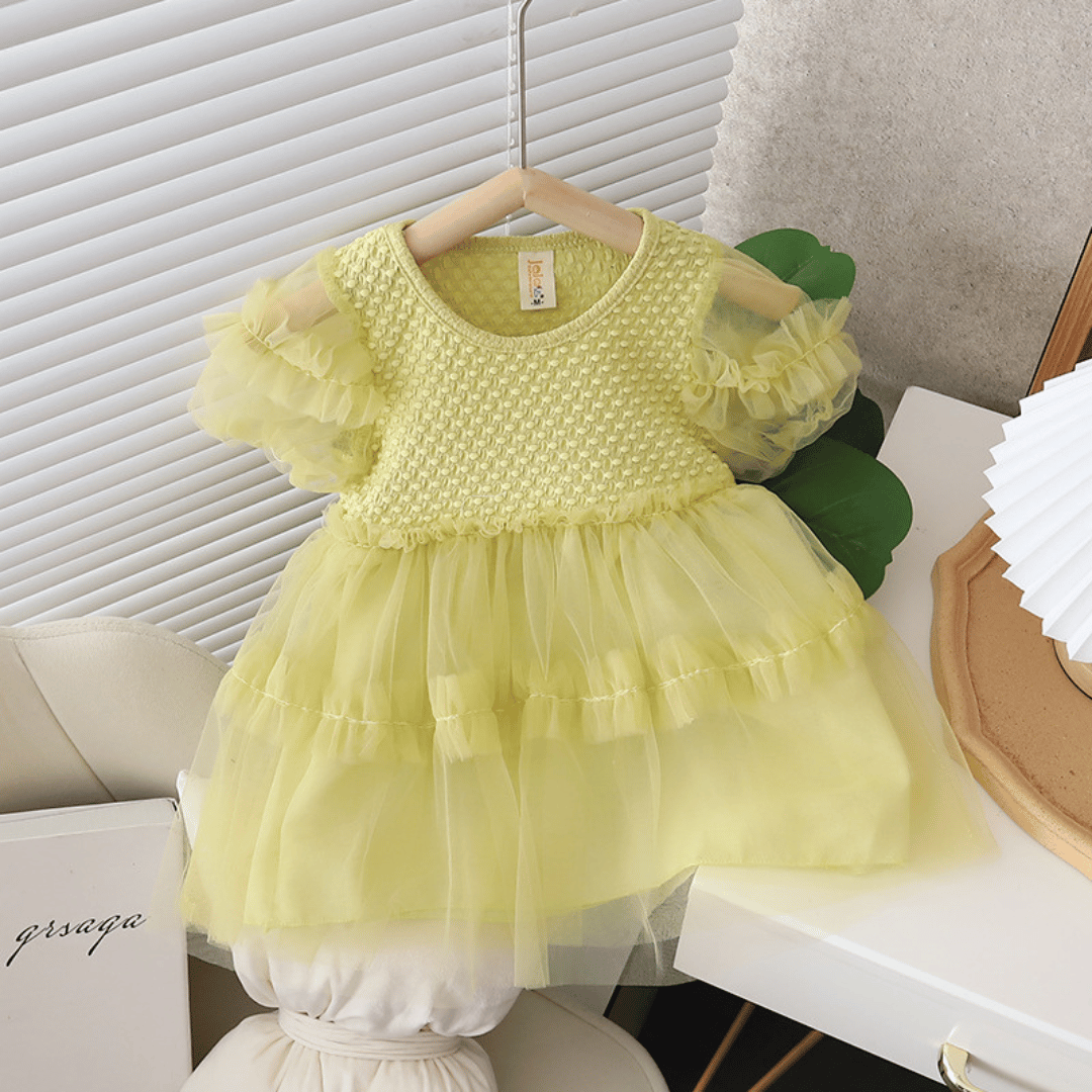 Luxury Puffy Sleeve Party Dress