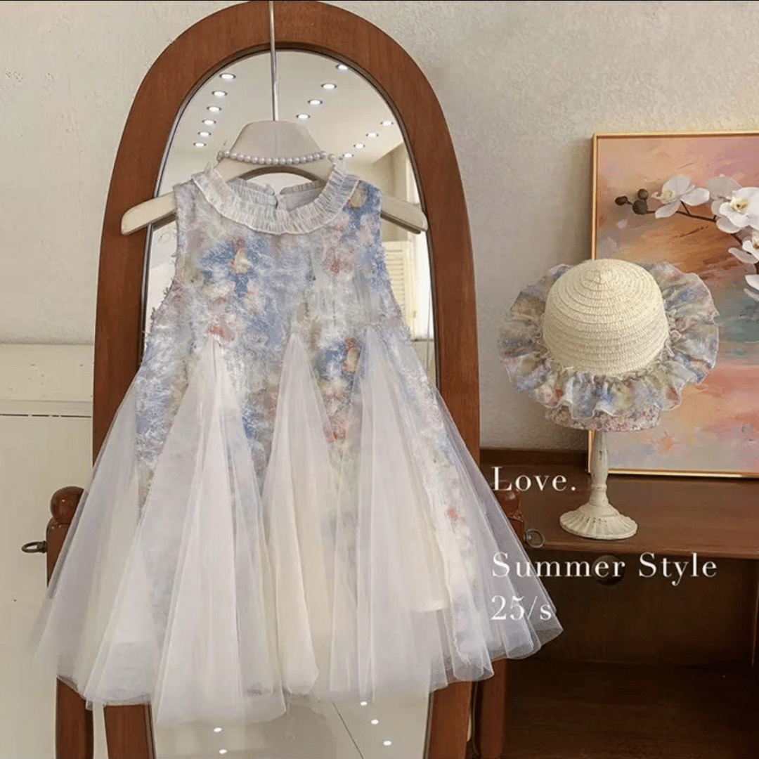 Baby Girl Vintage Floral Party Dress