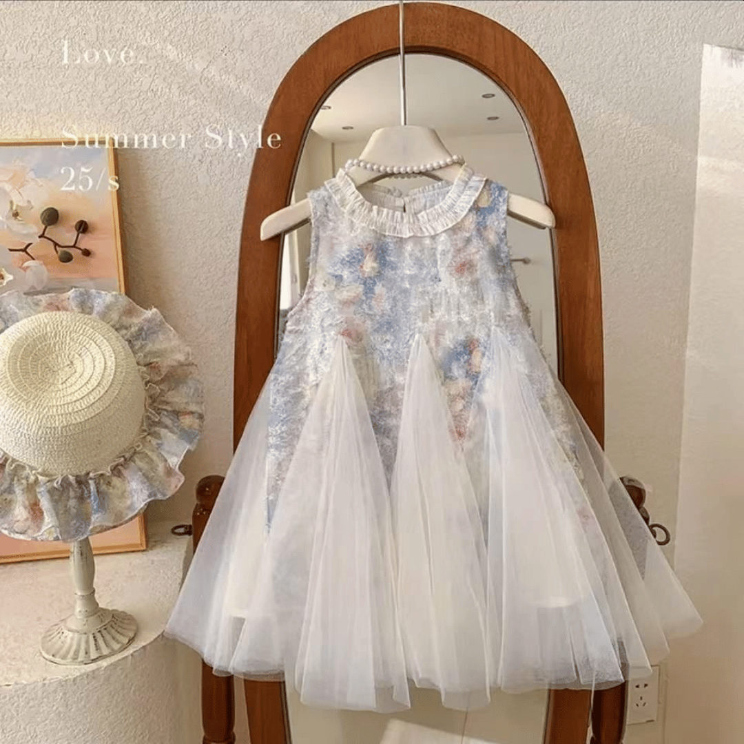 Baby Girl Vintage Floral Party Dress
