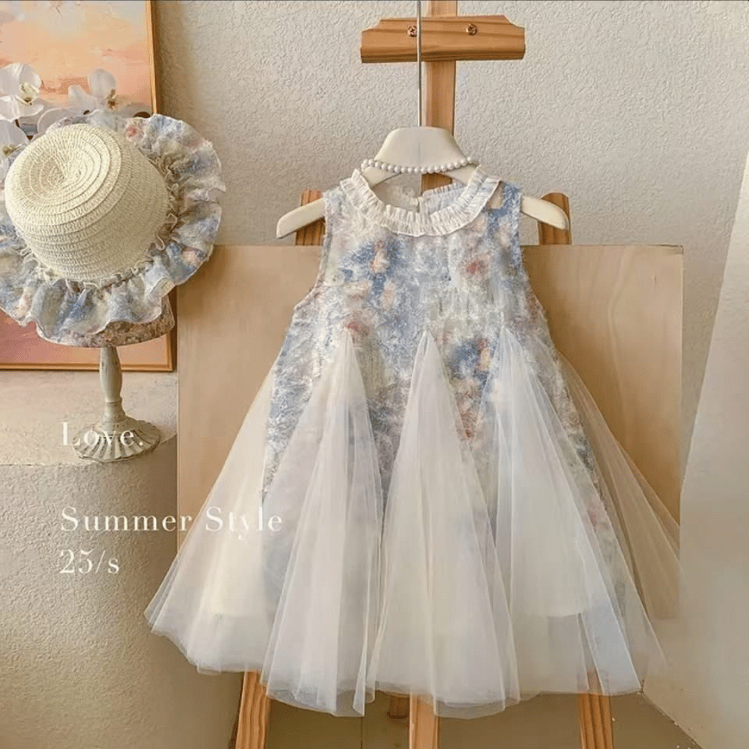 Baby Girl Vintage Floral Party Dress
