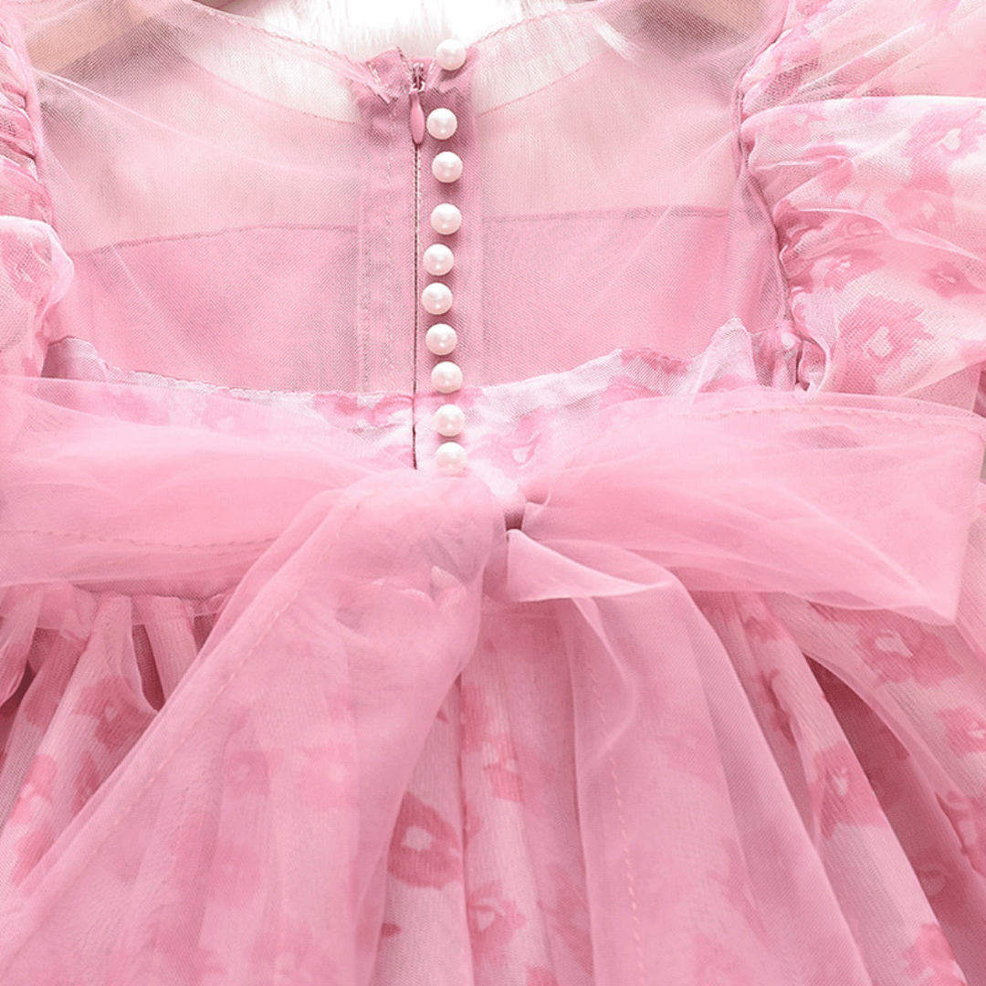 Blush Pink Floral Princess Dress