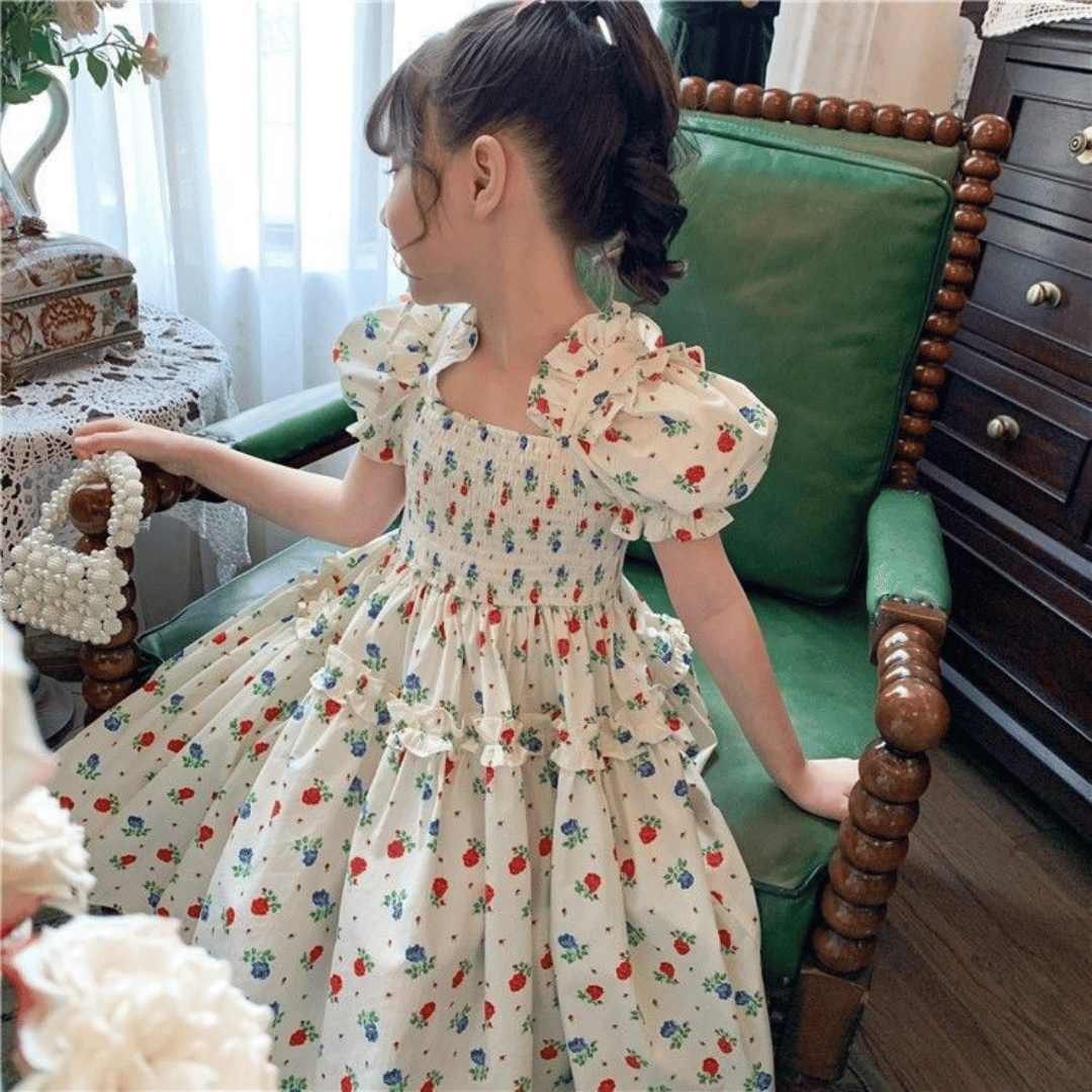 Vintage Floral Party Dress