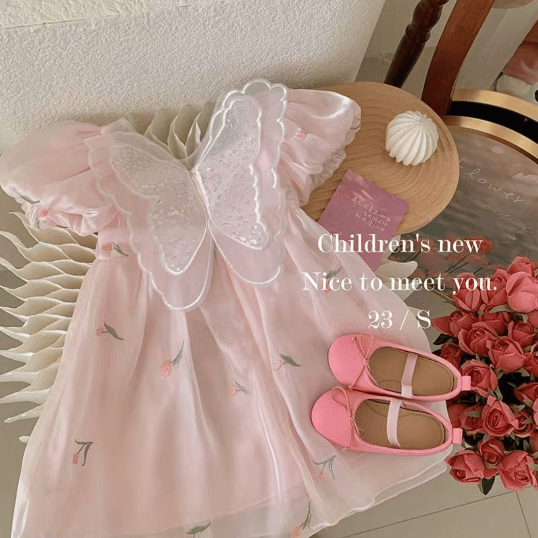 Pink Butterfly Fairy Party Dress