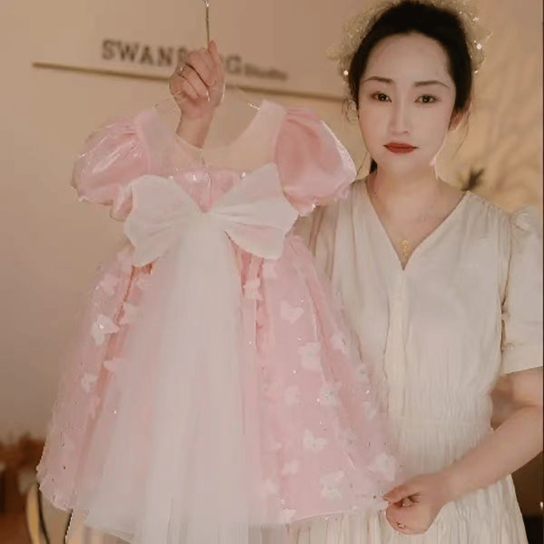 Butterfly Tulle Party Dress