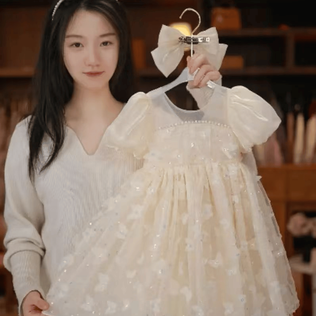 Butterfly Tulle Party Dress