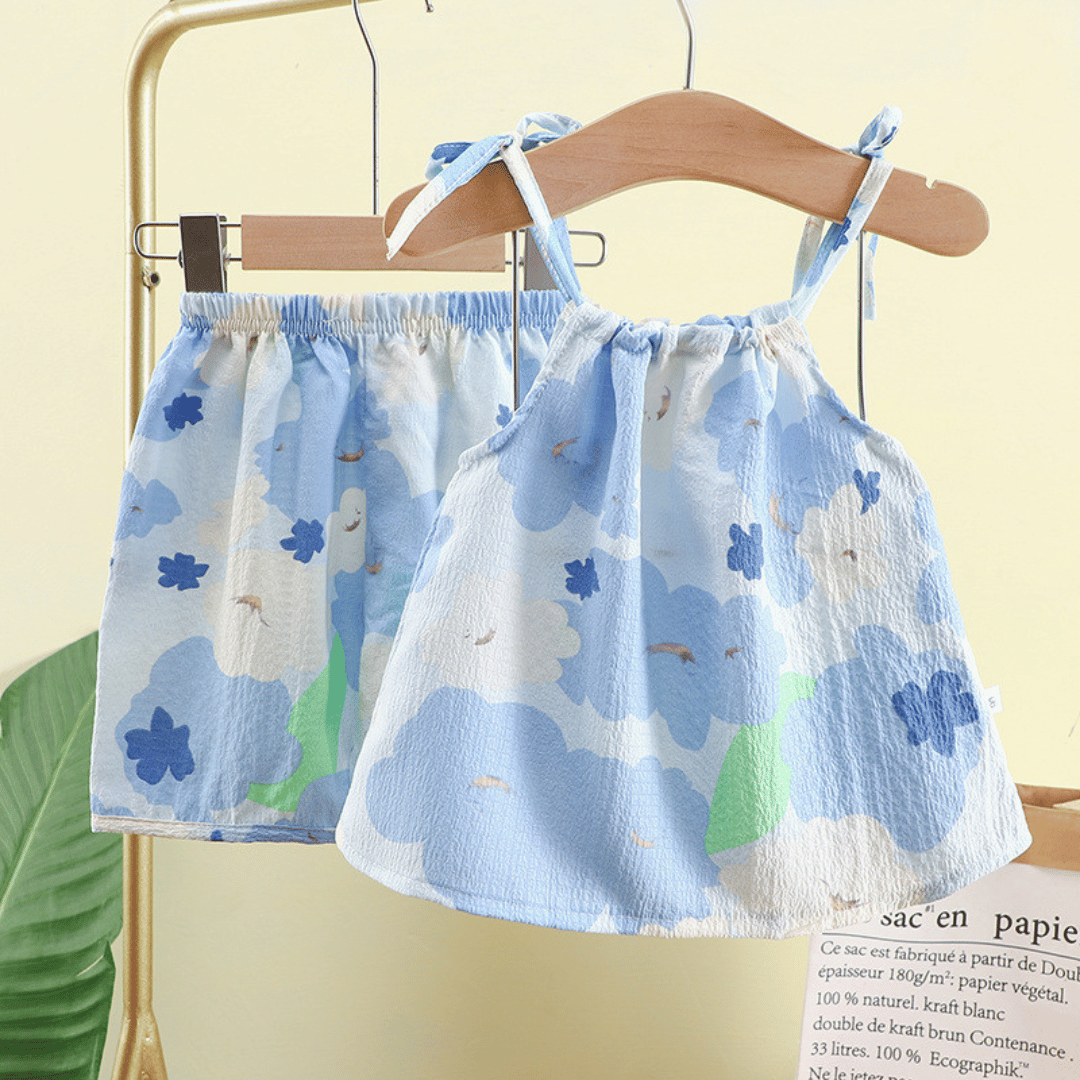 Floral Skirt & Shorts Set