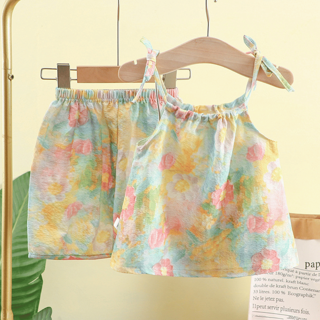 Floral Skirt & Shorts Set