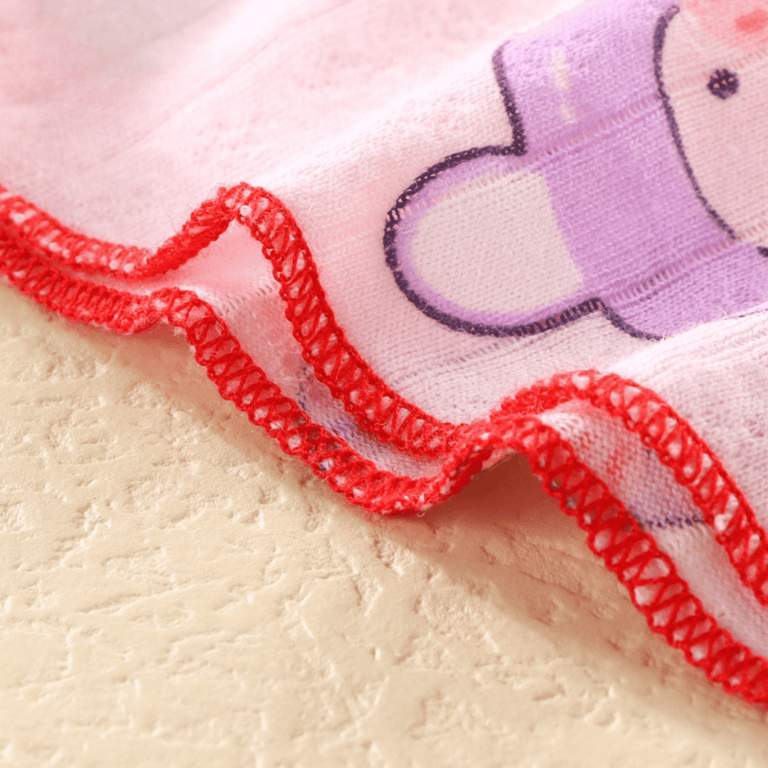 Purple Bunny Girls Summer Suspender Skirt Set