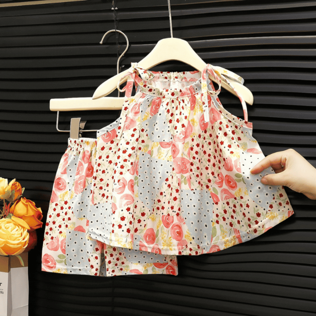 Floral Skirt & Shorts Set