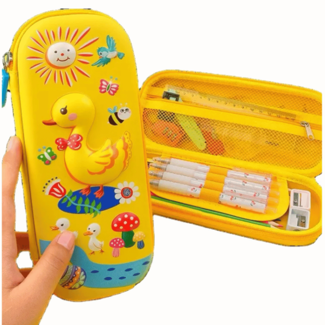 Cute 3D Cartoon Pencil Box