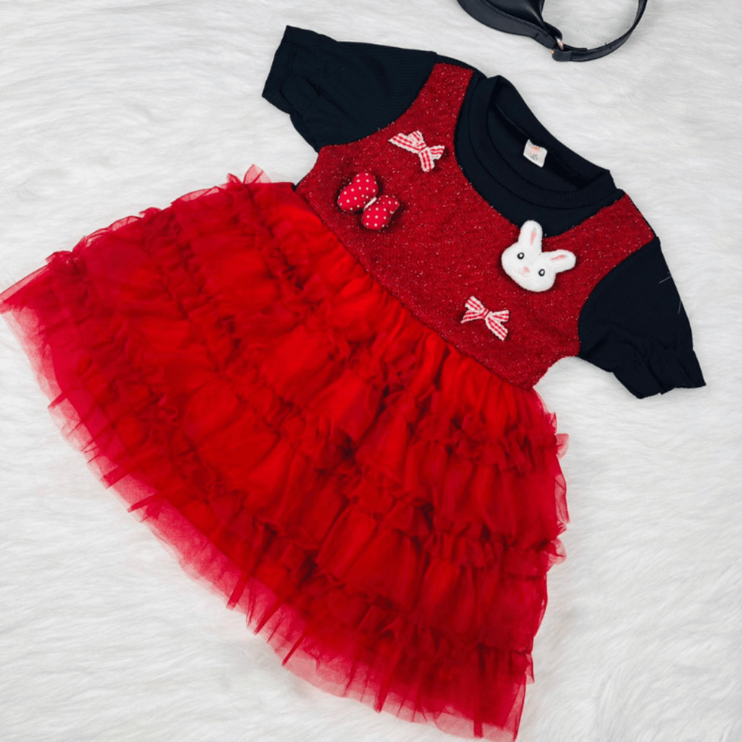 Glitter Bunny Princess Tulle Dress