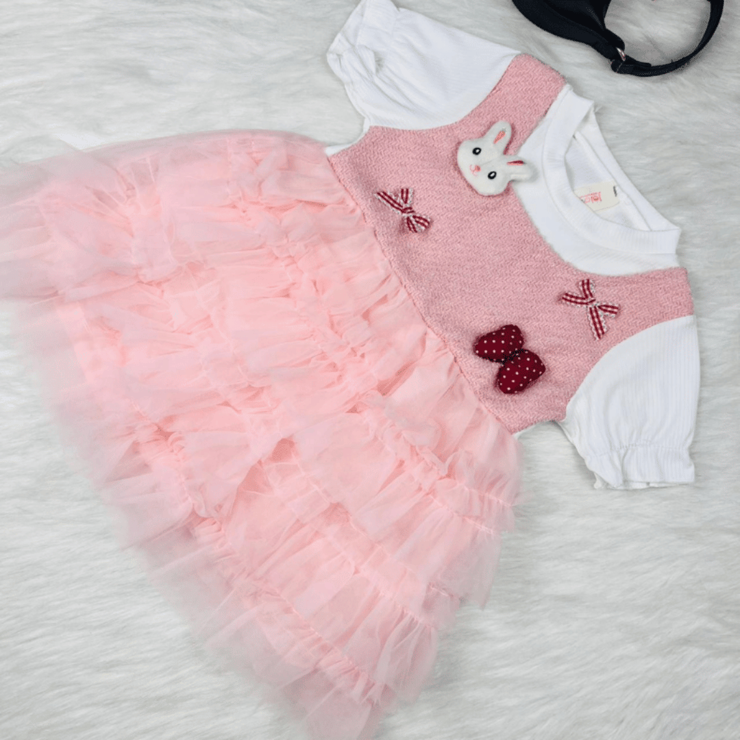 Glitter Bunny Princess Tulle Dress
