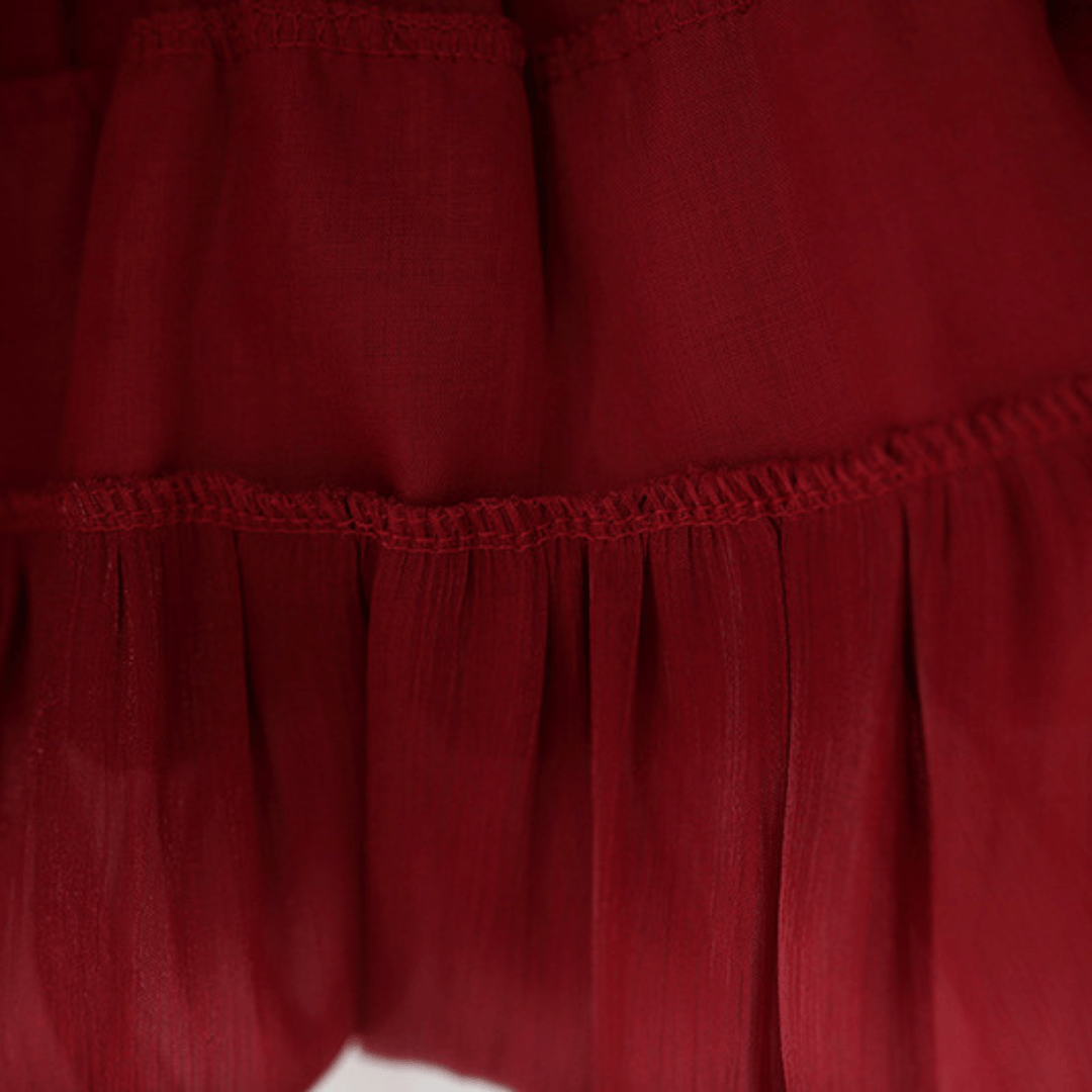 Short Sleeve Luxury Layered Tulle Bow Princess Dress