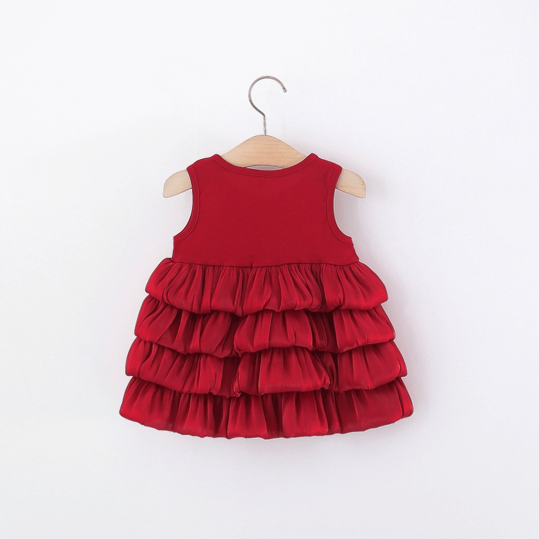 Royal Blossom Layered Mesh Princess Dress
