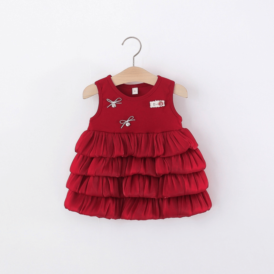 Royal Blossom Layered Mesh Princess Dress