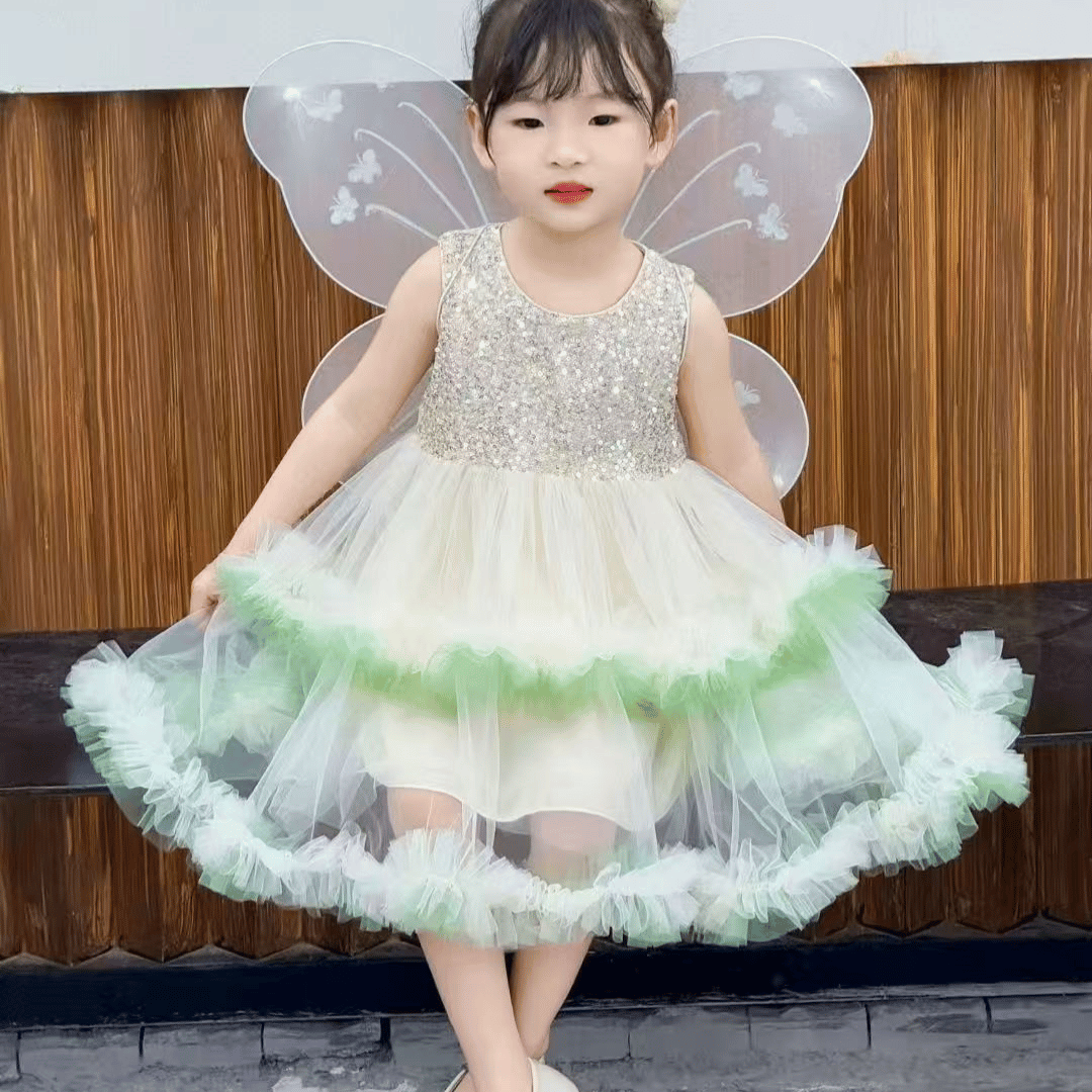 Butterfly Party Dress with Wings