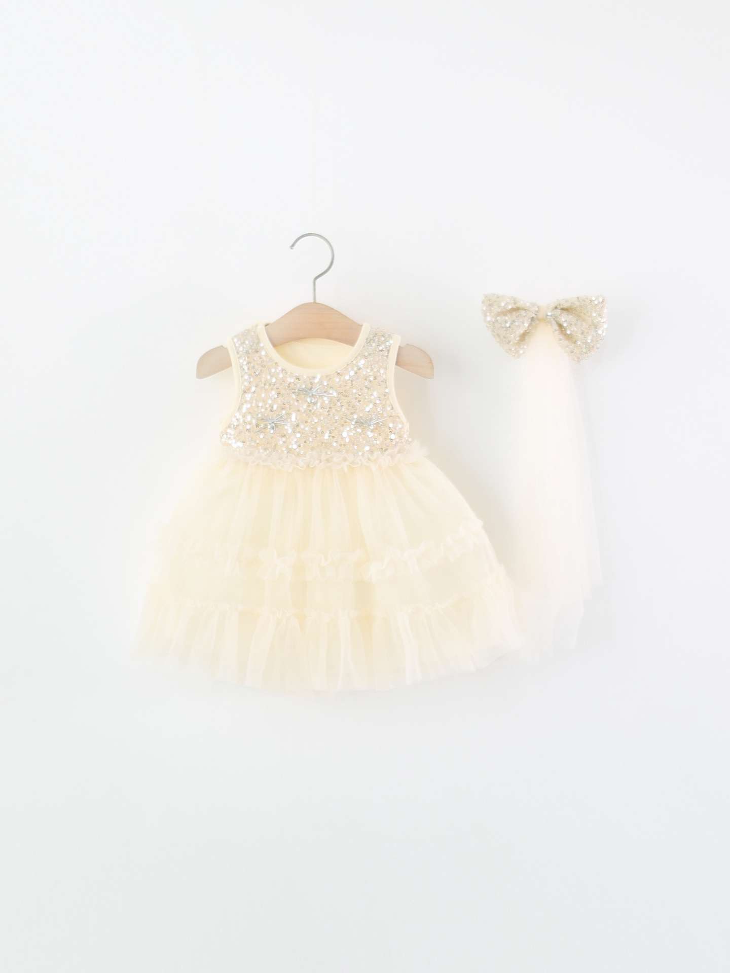 Golden Petal Princess Dress