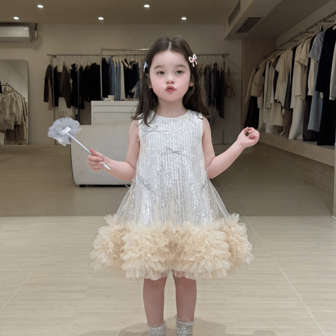 Sequin Tulle Princess Dress