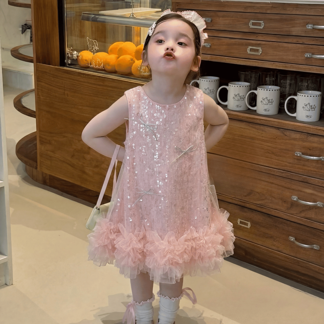 Sequin Tulle Princess Dress