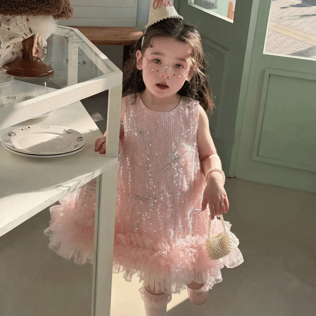 Sequin Tulle Princess Dress