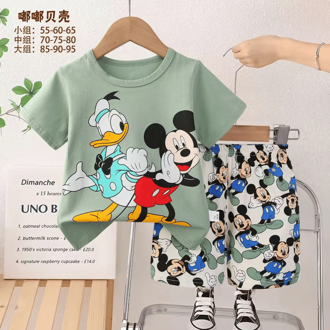 Mickey Summer Combo T-Shirt & Pant Set