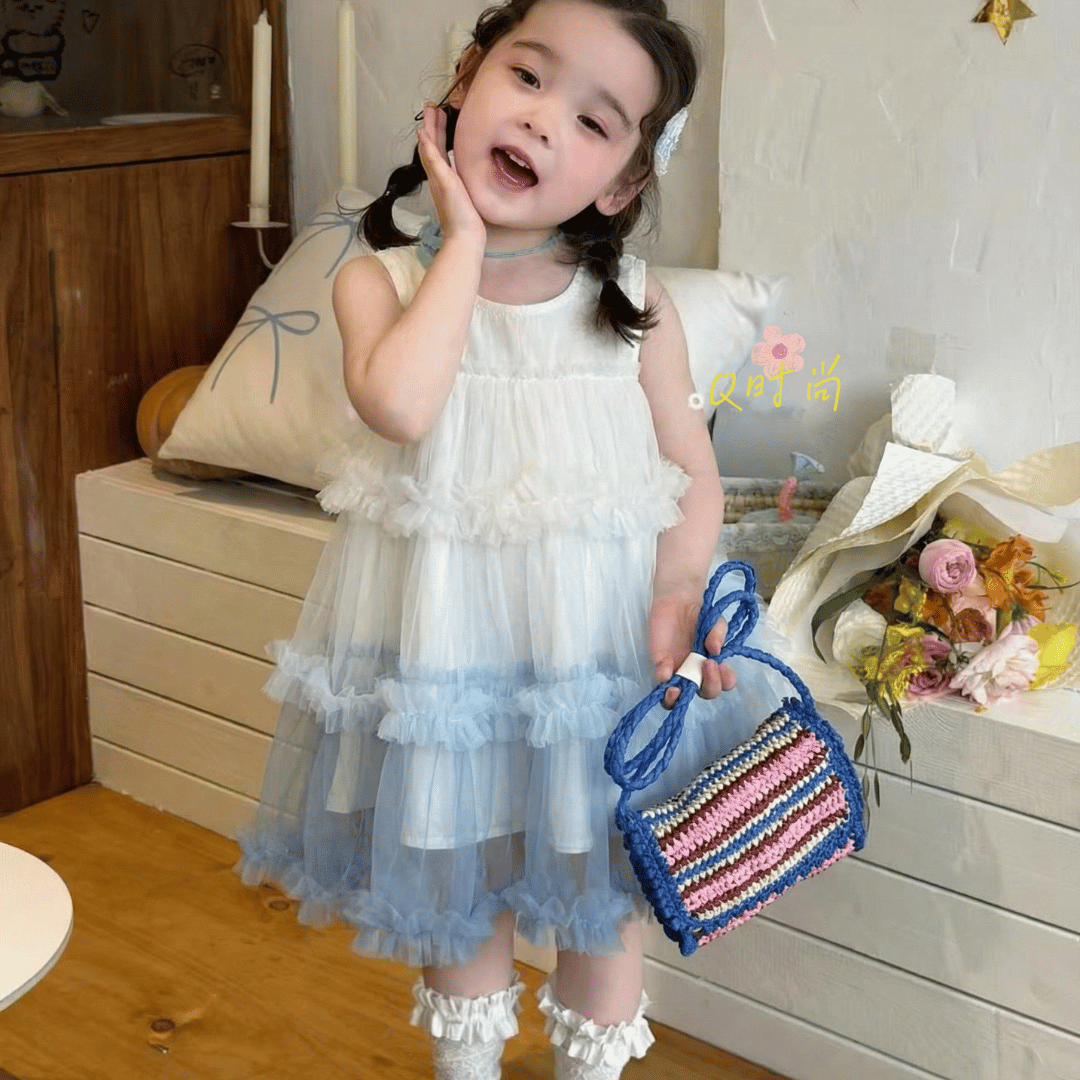 Tiered Tulle Princess Baby Dress