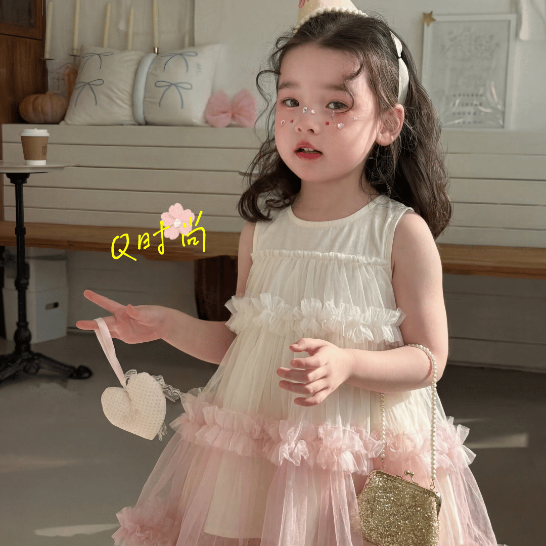 Tiered Tulle Princess Baby Dress