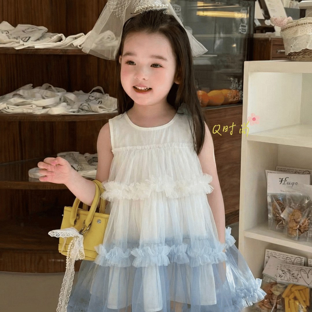 Tiered Tulle Princess Baby Dress