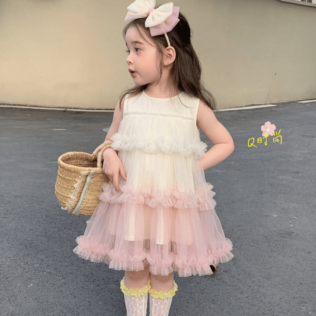 Tiered Tulle Princess Baby Dress