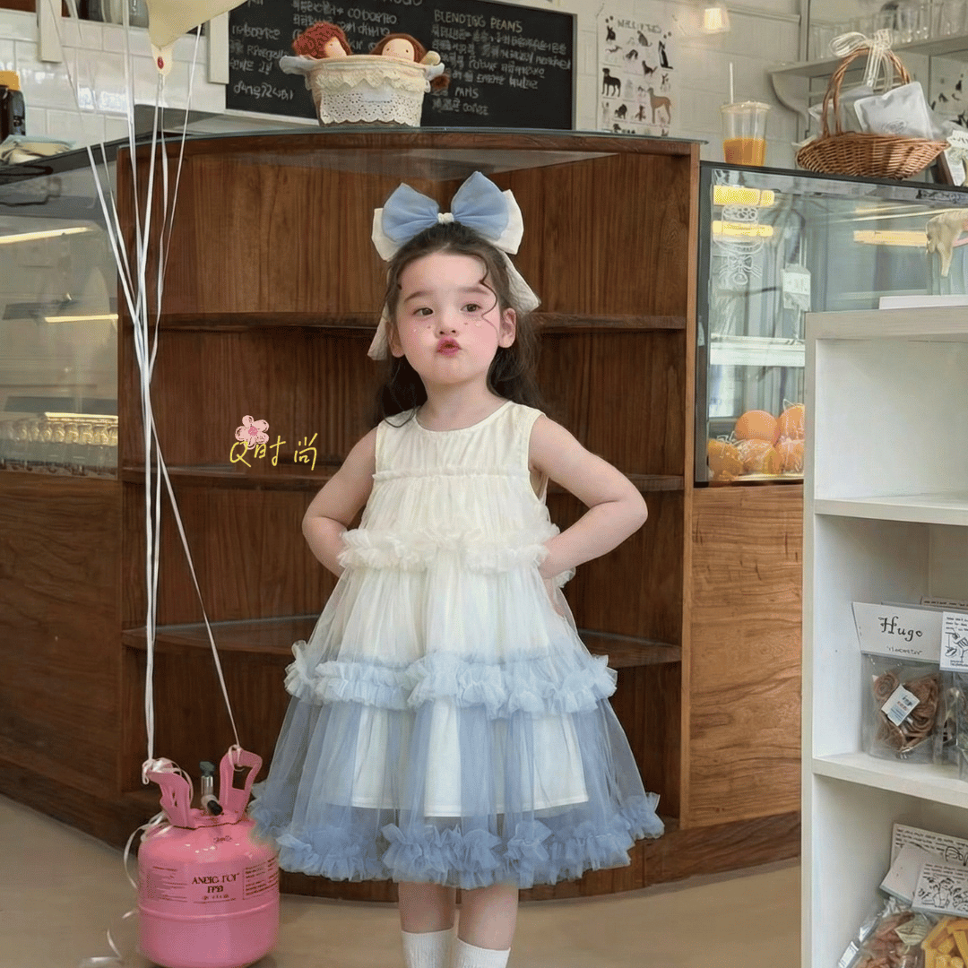 Tiered Tulle Princess Baby Dress