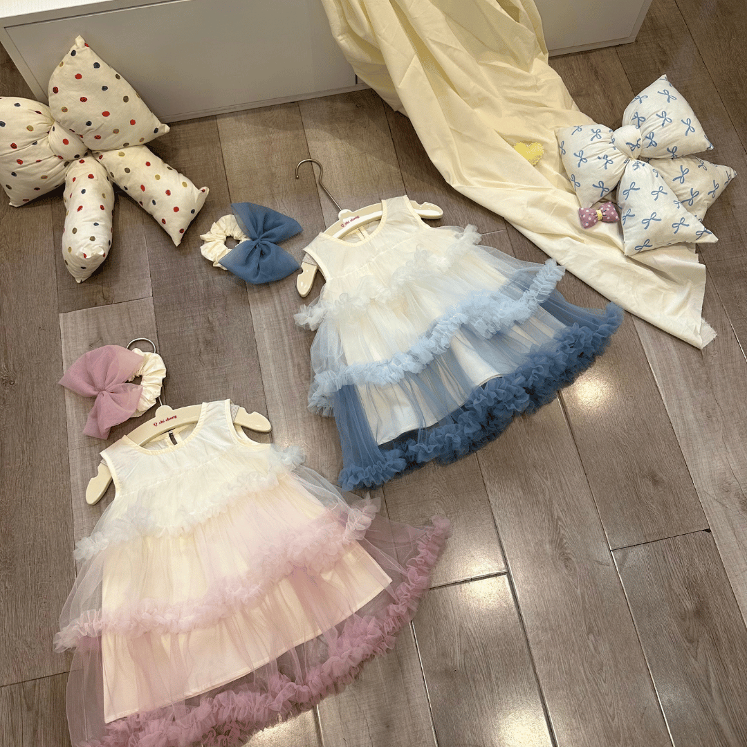 Tiered Tulle Princess Baby Dress