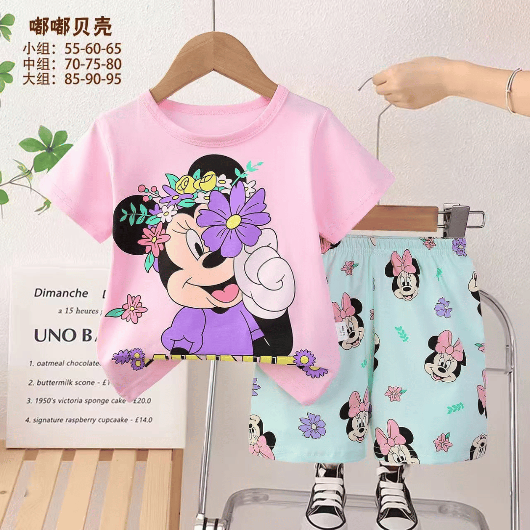 Mini Summer Combo T-Shirt & Pant Set