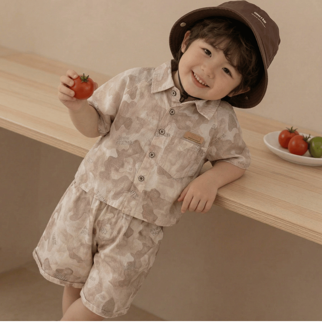 Trendy New Summer Set for Boys Chinese Style Outfit
