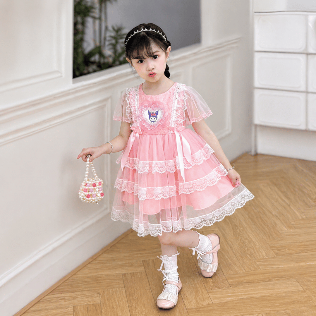 Pink Layered Princess Dress