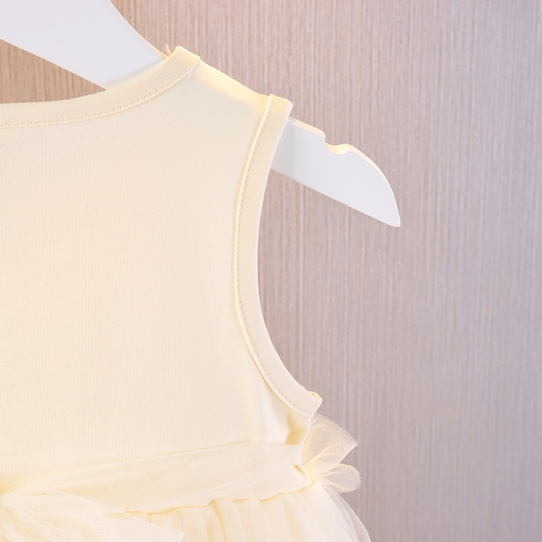Golden Petal Princess Dress
