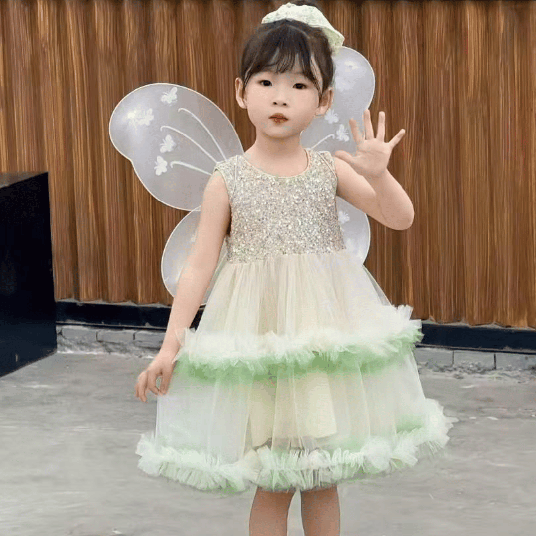 Butterfly Party Dress with Wings