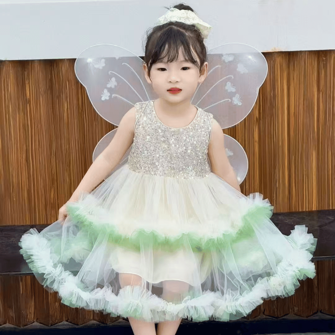 Butterfly Party Dress with Wings