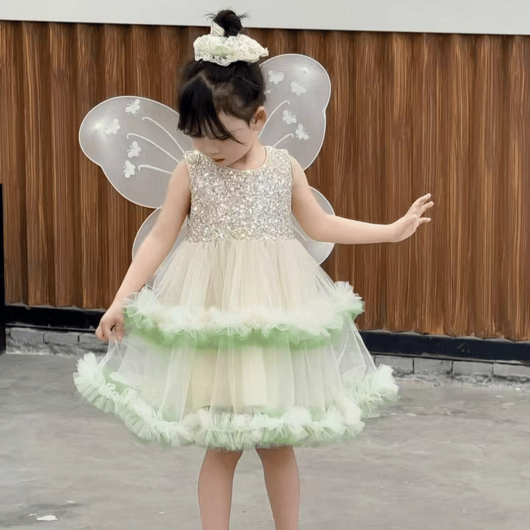 Butterfly Party Dress with Wings